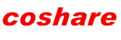 coshare logo white tagline